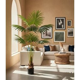 Planta Artificial Árvore Palmeira Leque Grande com 170cm - 9