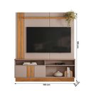 Ver imagem 2 de Home Painel Home Fortaleza para TV até 60 Polegadas 160cm MDP Off White Loja Doce Lar