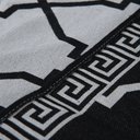 Ver imagem 3 de Kit Peseira Grécia 5 Peças Queen Tecido Jacquard Acompanha Almofadas Cheias:preto