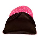 Ver imagem 2 de Cama Iglu e Toca e Saco de Dormir Pet 2 em 1 Téo Impermeável: Marrom e Pink
