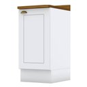 Ver imagem 1 de Balcão 1 Porta 40 Cm Americana Branco com Tampo Nature - Henn