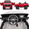 Carro Eletrico Bandeirante Toyota Hilux Vermelha 12V Controle - 3