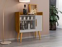 Ver imagem 1 de Aparador Café Ii Organizador Cantinho Café Compacto Funcional:Offwhite/Naturale