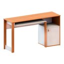 Ver imagem 1 de Mesa Computador Versa Home C/ 1 Porta Freijo/branco - Telasul