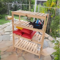 Estante com 4 Prateleiras de Madeira Maciça Pinus 100x70 - 2