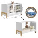 Ver imagem 2 de Quarto de Bebê Fantasia Completo Qmovi Branco Acetinado + Colchão Ortobom