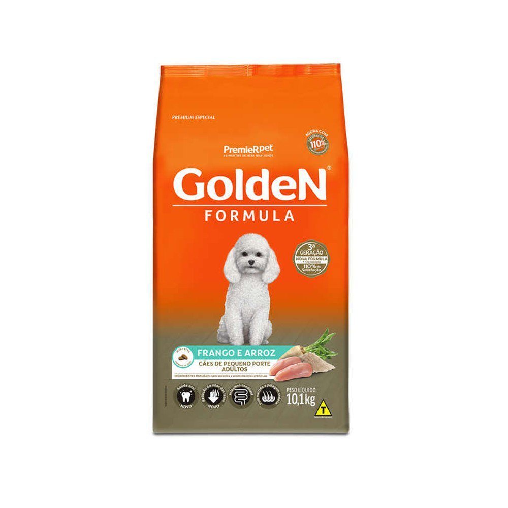 Alimento Golden Premium Especial Formula Para Cachorro Adulto De Raça Pequena Sabor Frango E Arroz E