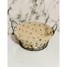 Cesto Forrado Arame Com Alça Decorativo Cozinha Paes - 2