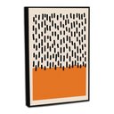 Ver imagem 4 de Quadro Decorativo Abstrato Linhas e Cores Ii com Moldura Filete