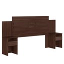 Ver imagem 1 de Cabeceira Cama Casal Extensível Triunfo com 2 Mesas de Cabeceira Café Touch - Demóbile
