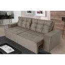 Ver imagem 1 de Sofá 3 Lugares Argos 2.30M Retrátil e Reclinável Pena - Camurça
