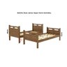 Cama Beliche com 2 Colchões Solteiro Jaspe Castanho - 4