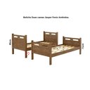 Ver imagem 4 de Cama Beliche com 2 Colchões Solteiro Jaspe Castanho