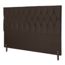 Ver imagem 2 de Cabeceira Casal Queen Jbe Moveis Madri 164cm Marrom Para Cama Box 158cm Decoração Quarto
