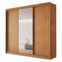 Ver imagem 2 de Guarda-roupa Casal 100% Mdf com Espelho 3 Portas de Correr 6 Gavetas Siena