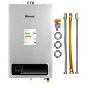 Ver imagem 1 de Kit - Aquecedor Rinnai 15 Litros E15 Feh Prata - Gn (digital)