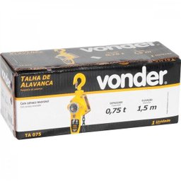 Talha com alavanca 750 kg x 15 m TA 075 Vonder - 2