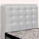Ver imagem 5 de Cabeceira Cama Box Solteiro Ciara 90cm Botonê com Frame Sintético Branco - Abmaza