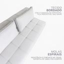 Ver imagem 4 de Sofá Modular 2 Lugares para Sala de Estar Aston Cinza Claro