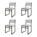 Ver imagem 1 de Kit 4 Cadeiras Industrial Isa Assento Corino para Mesa Sala Cozinha - Branco