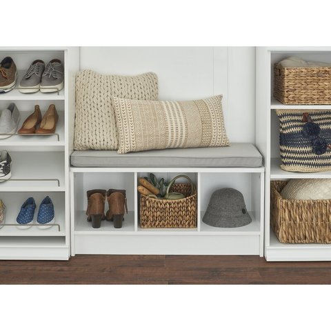 Organizador Sapateira com Assento Caetana 100% Mdf (sapatos) Woodcore