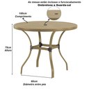 Ver imagem 3 de Mesa com Tampo Ripado Alumínio para Cozinha, Edícula e Piscina Trama Original