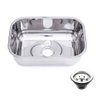 Cuba Inox 46x30x14 aço 430 com válvula Tecnocuba - 2