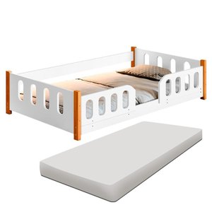 Cama Montessoriana com Colchão Infantil Branco Melissa