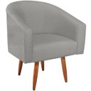 Ver imagem 5 de Poltrona Decorativa Jade Design Moderno Sala de Estar Quarto Escritório Confortável Luxo Pés Palito