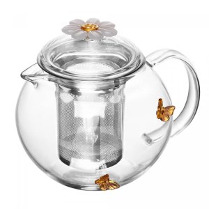 Chaleira Vidro Borossilicato Difusor Sun Garden 600ml Wolff