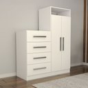 Ver imagem 6 de Cômoda Vitória Avanti 2 Portas 4 Gavetas Branco - Panorama Móveis