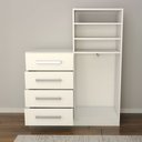 Ver imagem 5 de Cômoda Vitória Avanti 2 Portas 4 Gavetas Branco - Panorama Móveis