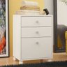 Gaveteiro para Escritório Office Multiuso 3 Gavetas Leone Branco - Lyam Decor - 2