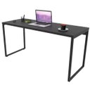 Ver imagem 4 de Kit Mesa Para Escritório com Estante Office Estilo Industrial Form 150 cm Preto Onix - Lyam Decor