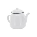 Ver imagem 1 de Kit Agata Esmaltada Branco com 1 Bule 1 Litro e 6 Canecas