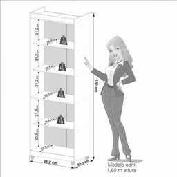 Multiuso Imop Master 2 Portas Com Chave - 5