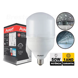 Kit 5 Lâmpada Led Bulbo Hp 50w Alta Potencia E27 6500k - 3