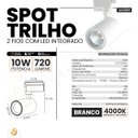 Ver imagem 2 de Spot para Trilho Eletrificado Led Integrado 10w Bivolt Branco 3000k
