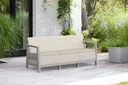 Ver imagem 2 de Poltrona de 3 Lugares Scandi Linea Soft Bege Keter