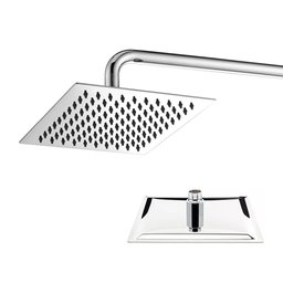 Chuveiro Quadrado Ducha Inox Cromado 20x20 Area Externa Piscina Banheiro - 1