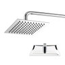 Chuveiro Quadrado Ducha Inox Cromado 20x20 Area Externa Piscina Banheiro - 1