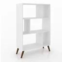 Ver imagem 1 de Estante de Livros Retrô 81CMX124CM Nichos Rt 3015 Branco
