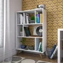 Ver imagem 2 de Estante de Livros Retrô 81CMX124CM Nichos Rt 3015 Branco