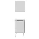 Ver imagem 1 de Conjunto para Banheiro Balcão com Espelho sem Cuba 45cm Bn3691 Tecnomobili Branco