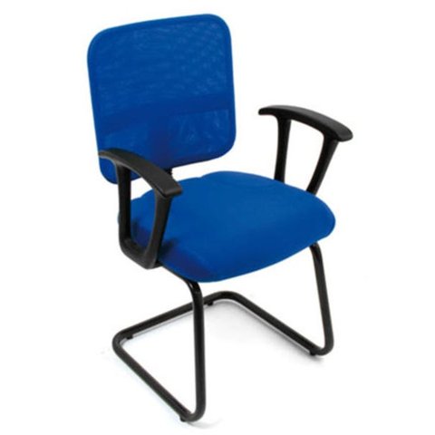 Cadeira Secretária Base Fixa em S Linha Tela Mesh