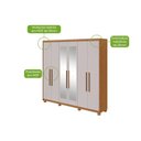 Ver imagem 6 de Guarda Roupa 6 Portas 2ESP 5g Pés Áries Lopas Amêndoa