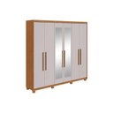 Ver imagem 2 de Guarda Roupa 6 Portas 2ESP 5g Pés Áries Lopas Amêndoa