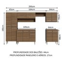 Ver imagem 4 de Armário de Cozinha Completa 293cm Rustic Emilly Madesa 01XA