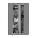 Ver imagem 3 de Guarda-roupa Solteiro Modulado Odisseia Plus 3 Portas Onix - Maxel