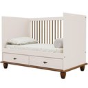 Ver imagem 7 de Berço Americano Mini Cama com 2 Gavetas e Mosquiteiro Alegra S05 Off White Nogueira - Lyam Decor